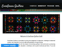 Tablet Screenshot of evergreenquilters.org